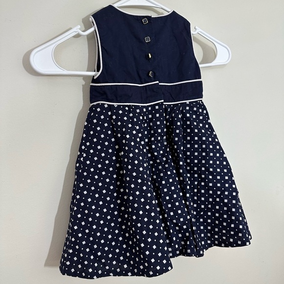 - Jillian’s Closet sz   18 month dress for special occasions navy and white - Picture 3 of 13